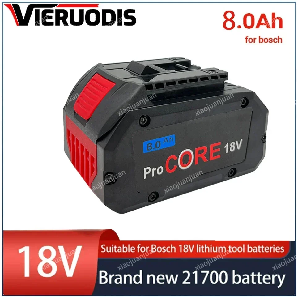 

For Bosch 18V 6.0AH 8.0AH 10.0AH Professional Cordless Tool BAT618 BAT609 GBA18V80 21700 Battery ProCORE Replacement Battery