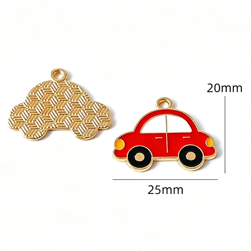 10pcs transportation vehicles, cars, airplanes, alloy drip oil accessories, DIY keychains, pendants, pendants view 3
