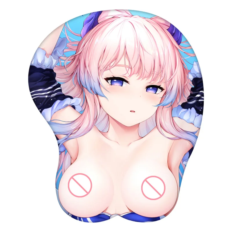 

Sangonomiya Kokomi Genshin Impact 3D Mouse Pad Anime Mousepad Wrist Rest Silicone Sexy Creative Gaming Mat Gift