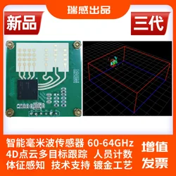 Millimeter Wave Radar Sensor Module Group Intelligent Ranging Velocity and Angle Measurement Tracking IWR6843 Core Board