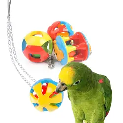 Pet Bird Parrot Chew Ball Budgie Cockatiel Cage parrocchetto Hanging Swing Bite Toy giocattolo da masticare