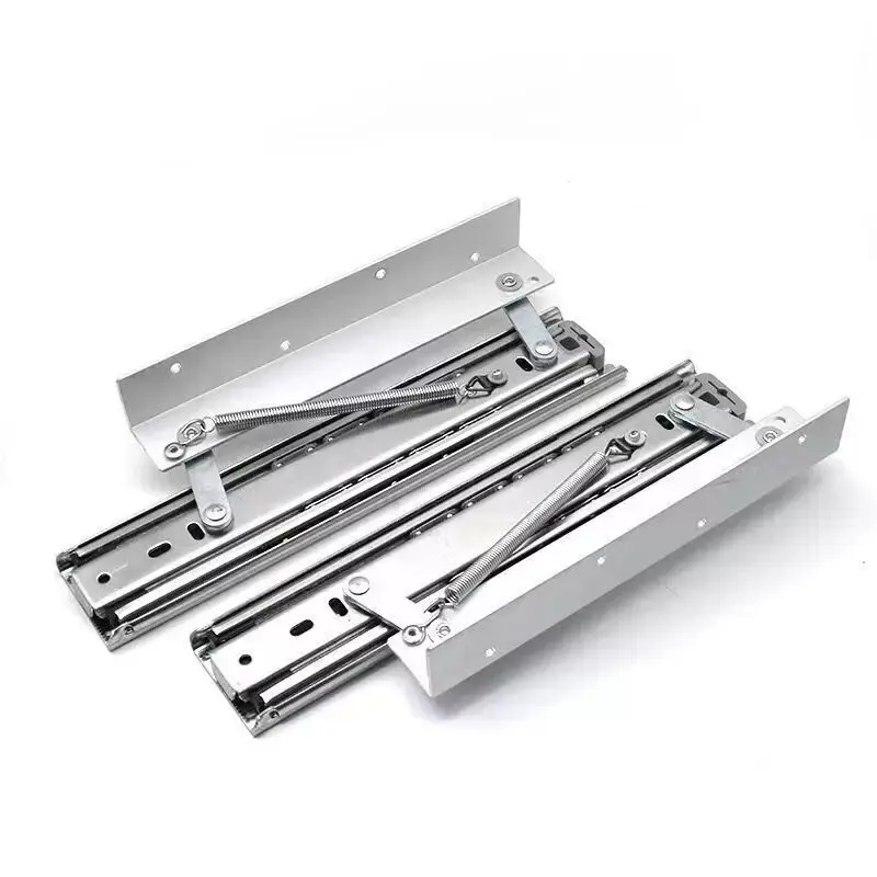Desktop hidden folding slide support bracket furniture dining table lifting extension widening slide