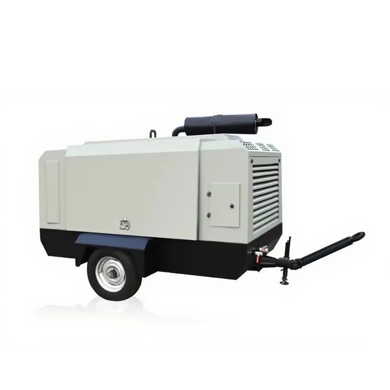 1500 Cfm Stationary Mining Diesel Screw Air Compressor For Drilling Rig Rock Drill With Cummins Engine