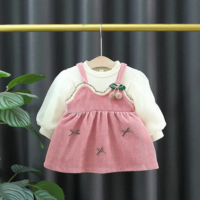 

Платья для девочек, одежда принцессы, весна-осень 2023, детские футболки, комбинезон, праздничный костюм из 2 предметов, костюм для малышей, детская одежда