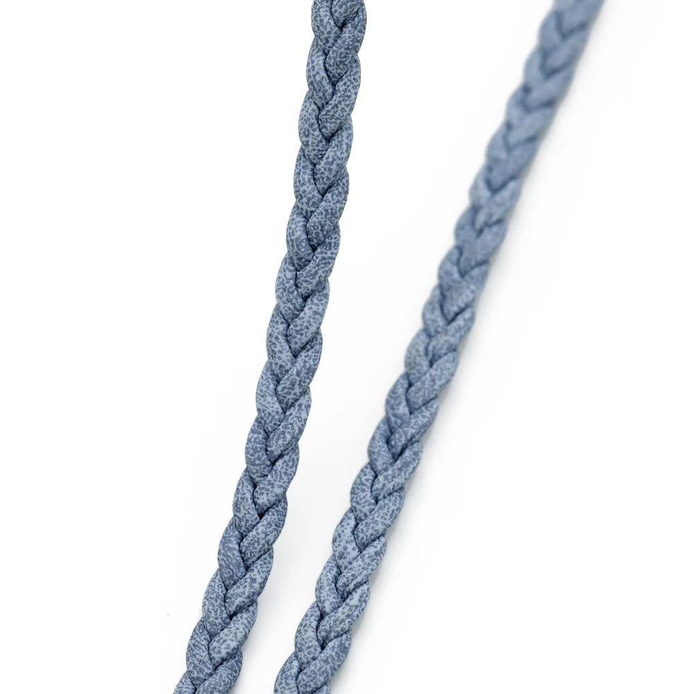 2 Meter bunte geflochtene PU-Lederschnur, 4 mm flache Kunstlederschnur für DIY-Halsketten, Armbänder und Schmuckherstellung – Detail 7