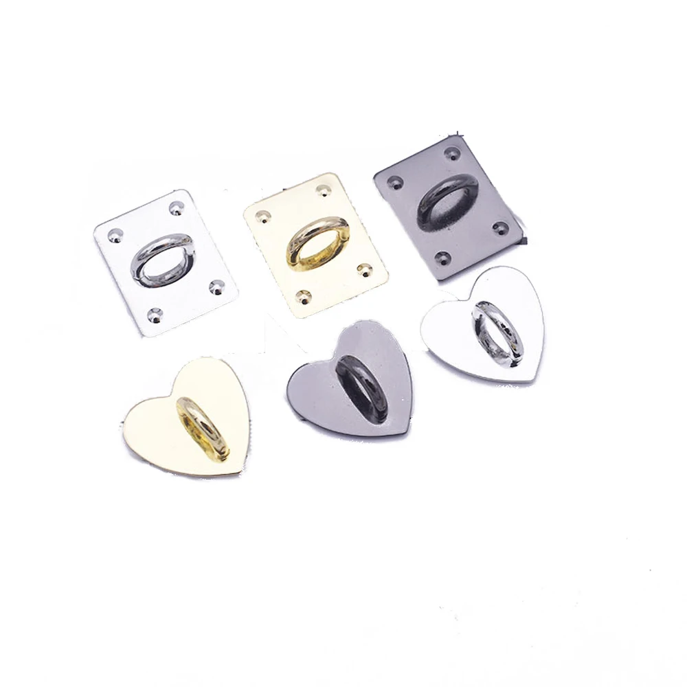 5Pcs/Lot Self Adhesive Metal Round Heart Holder Mobile Finger Ring Stand Hooks Buckle Hanging Pendant Chains For DIY Supplies