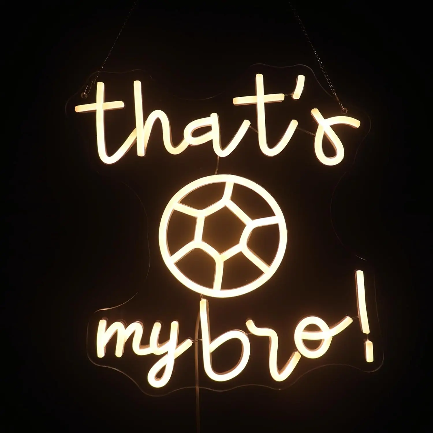 That's My Bro LED Neon Light - USB Powered, With Dimmer, Adjustable Brightness, Perfect for Game Rooms, Bedrooms, Fun Decor