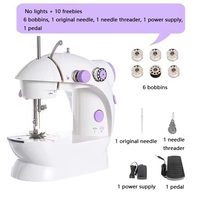 Sewing Machines Mini Sewing Machine Portable Handheld Stitch Sew Needlework Cordless Clothes Fabrics Hand Electric