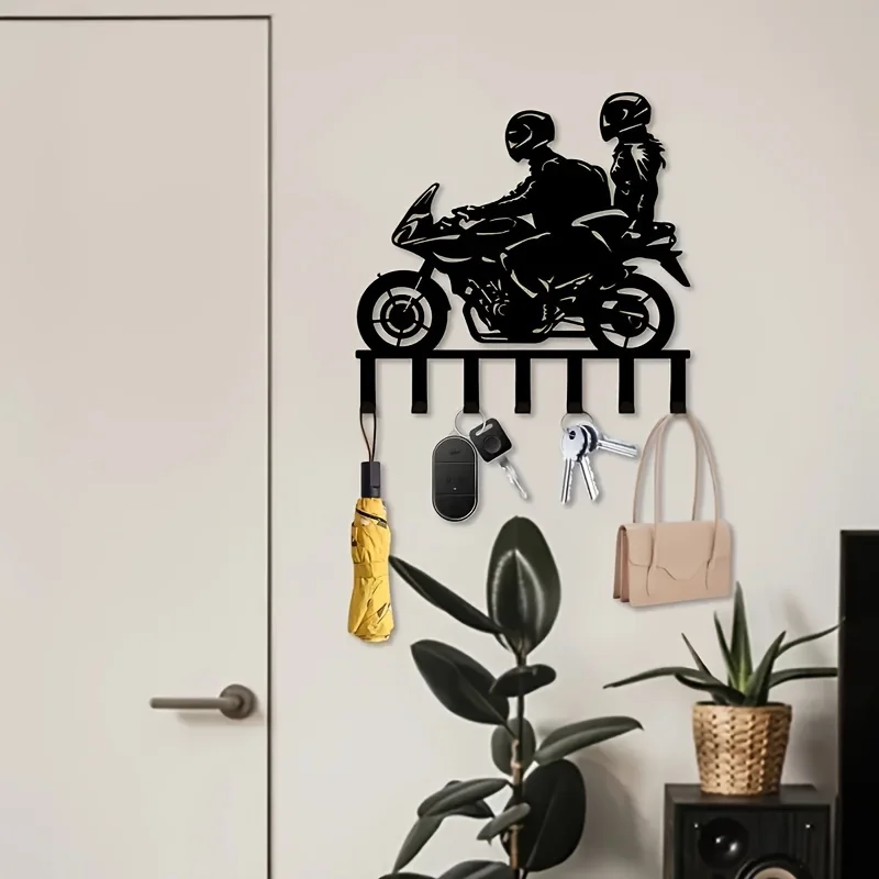 Wand-Schlüsselhaken aus Metall im Industriestil, geeignet für Wohnzimmer und Küche