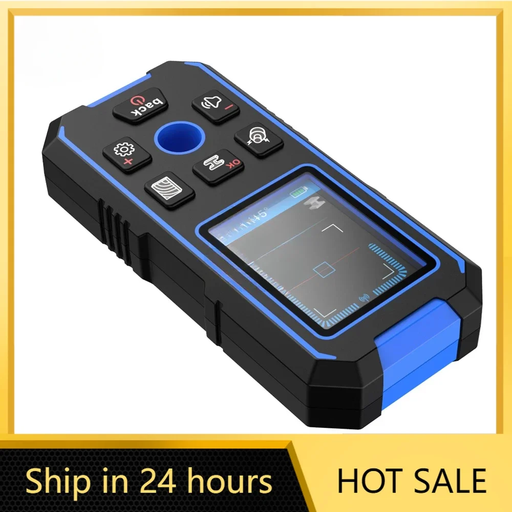 Ponbos Detector de Metais Profissional Lcd hd Digital ac Madeira Stud Finder Scanner de Parede Fios de Cabo Rastreador de Profundidade Subterrâneo Nf518