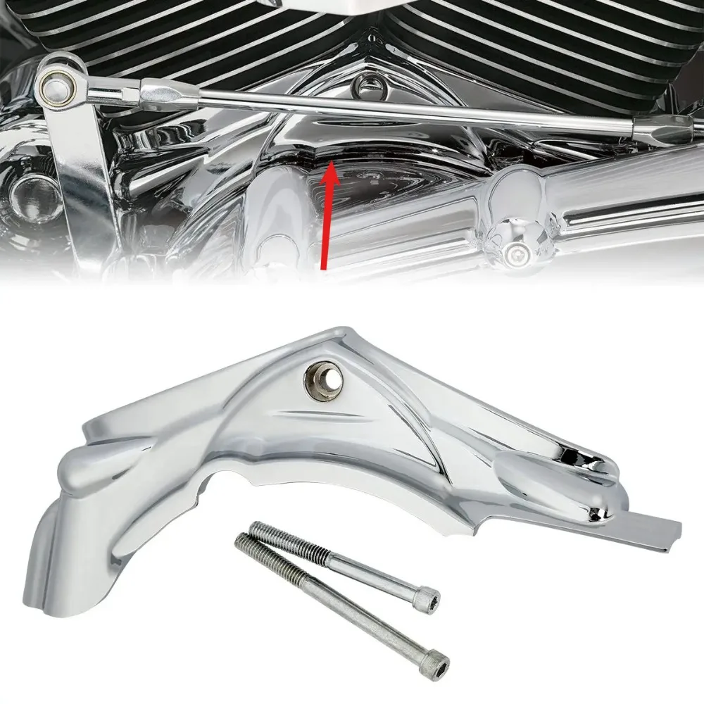 

Chrome Cylinder Base Side Cover Decorative Accessories For Harley Touring Electra Glide Road King 2007-2016