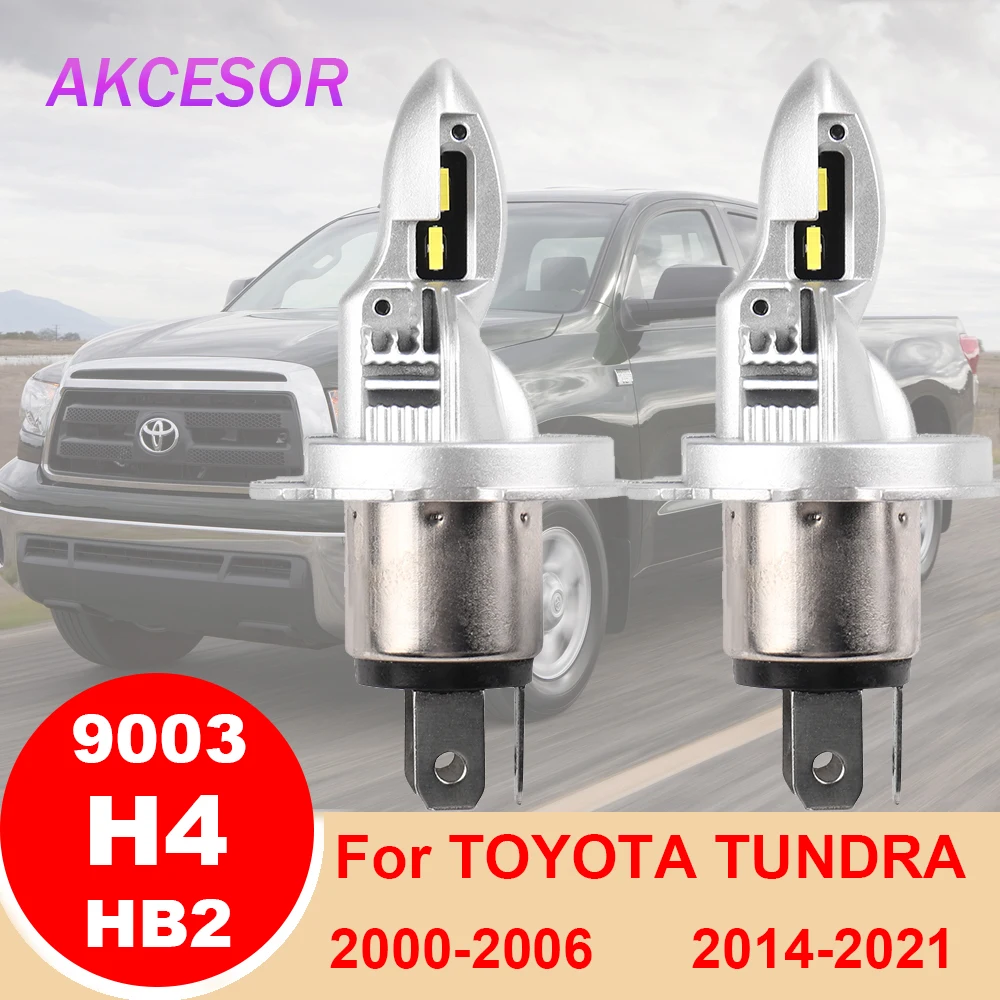 

Fit for Toyota Tundra 2000-2006, 2014-2021 H4 LED 9003 HB2 Headlight High Low Beam 60W 12000LM 2pcs