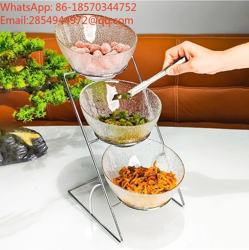 Three-tier Buffet Condiment Shelf, Hot Pot Restaurant Pickle Dipping Sauce Commercial Display Shelf