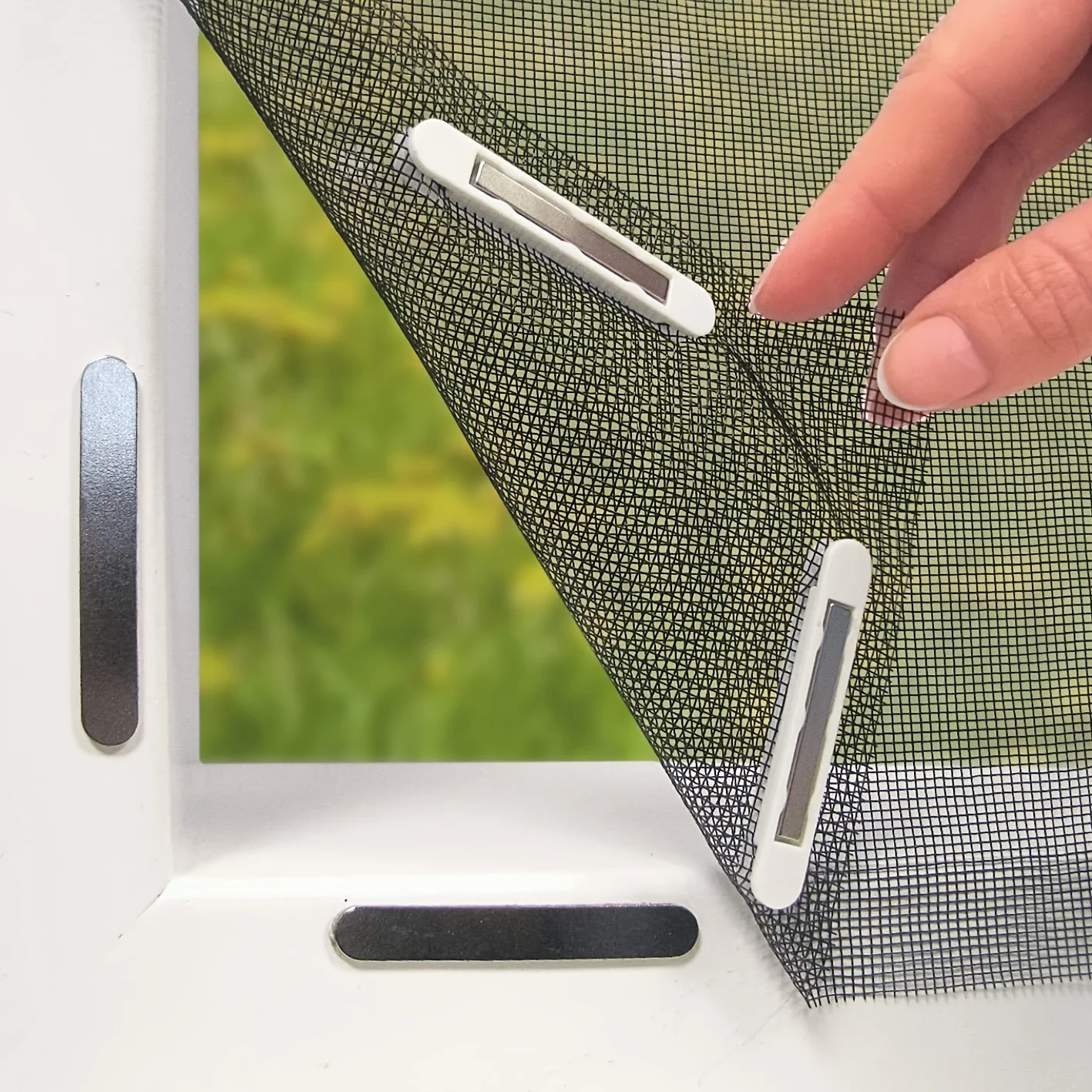 1set Magnetic Window Screen, High Breathability Can Be Cut And Installed Without Punching, Mosquito Prevention Device