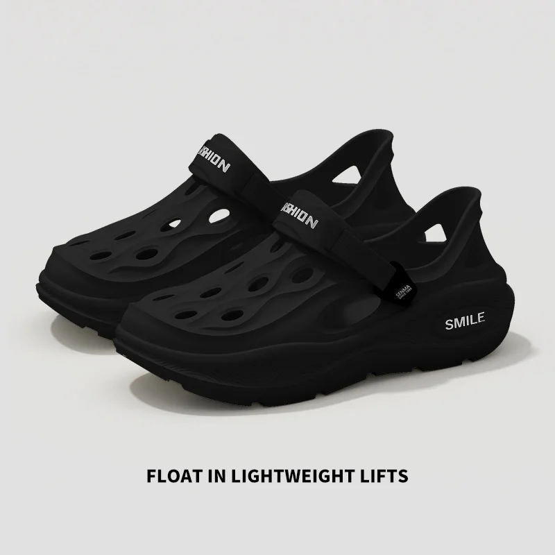 

Модные мужские сандалии Eva, уличная пляжная обувь, летние мужские тапочки, Нескользящая повседневная обувь с полыми отверстиями, кроссовки, удобная садовая обувь