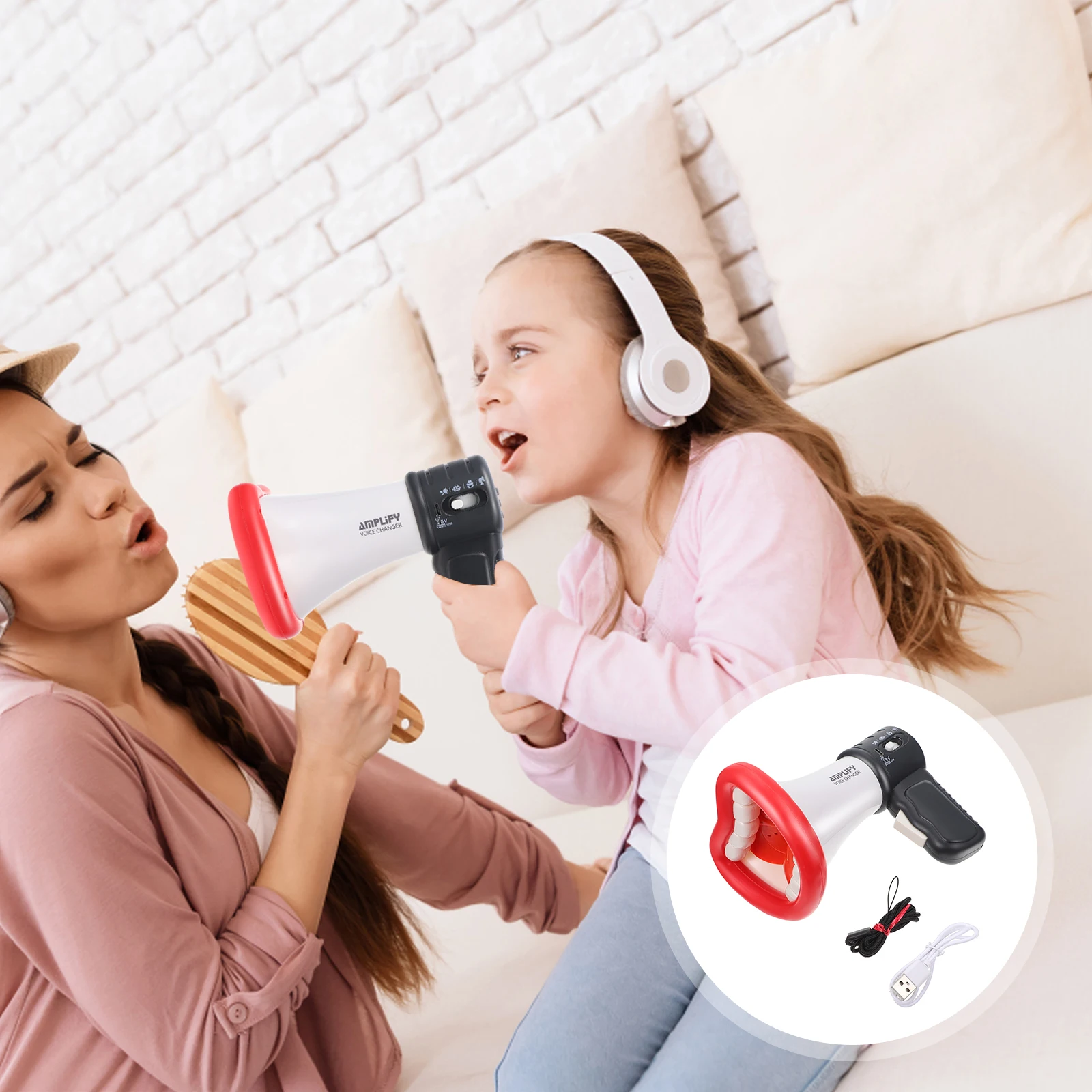 

1 комплект, детский микрофон, креативный усилитель голоса, развивающая игрушка для детей, подарок на день рождения, перезаряжаемый проигрыватель