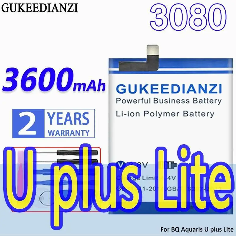 

Mobile Phone Battery Premium Replacement 3080 High Compatibility For BQ Aquaris U Plus Lite 3600Mah