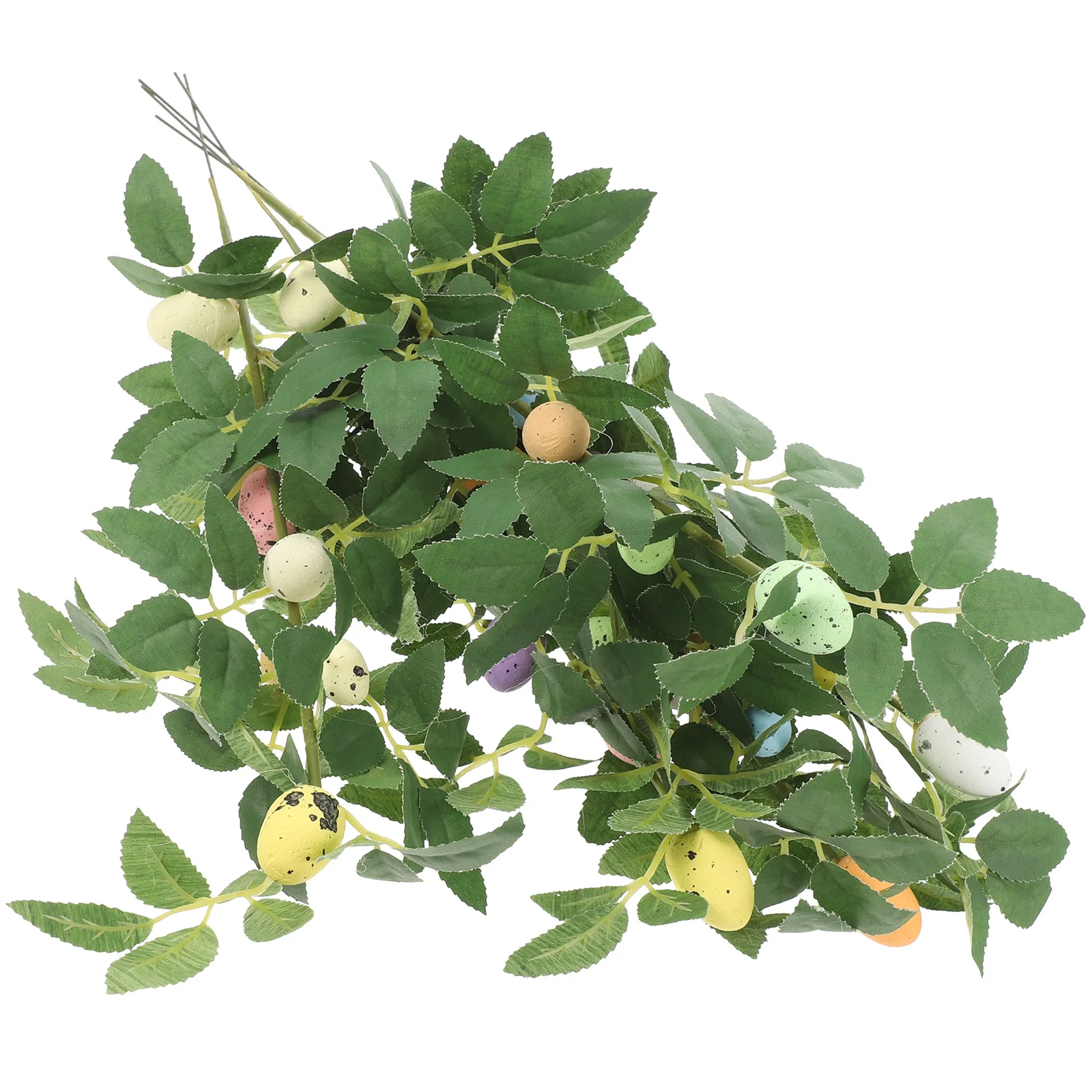 

5Pcs Realistic Artificial Easter Egg Branches Decorative Twig Stems Easter Party Supply Vase Filler Floral Arrangement Decor