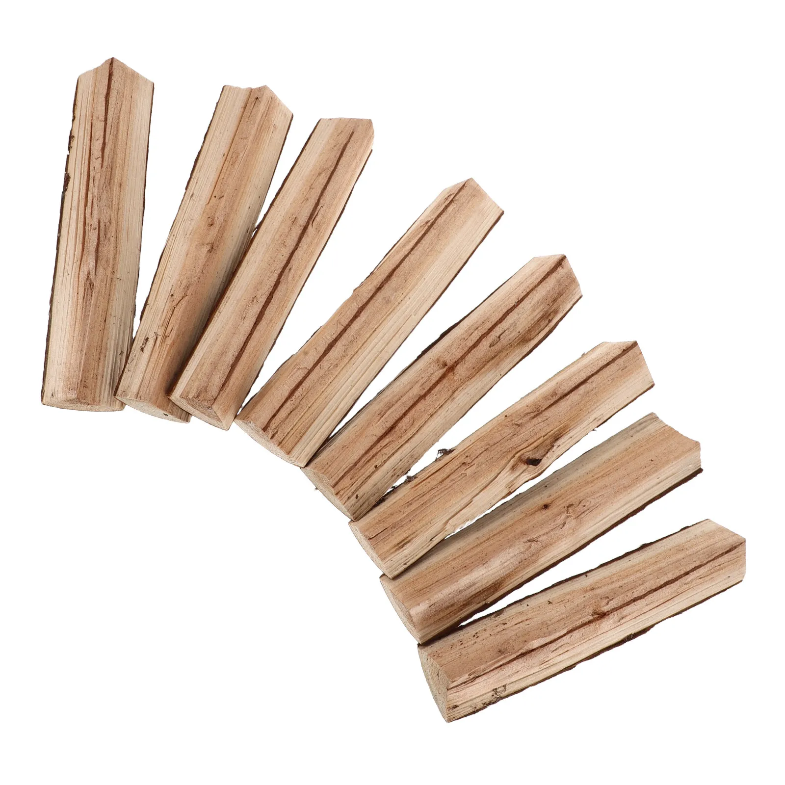 8Pcs Thick Stable Hardwood Fire Logs 22Cm for Wood Burning Fire Pits Outdoor Cooking Indoor Fireplace Decorative Garden Use