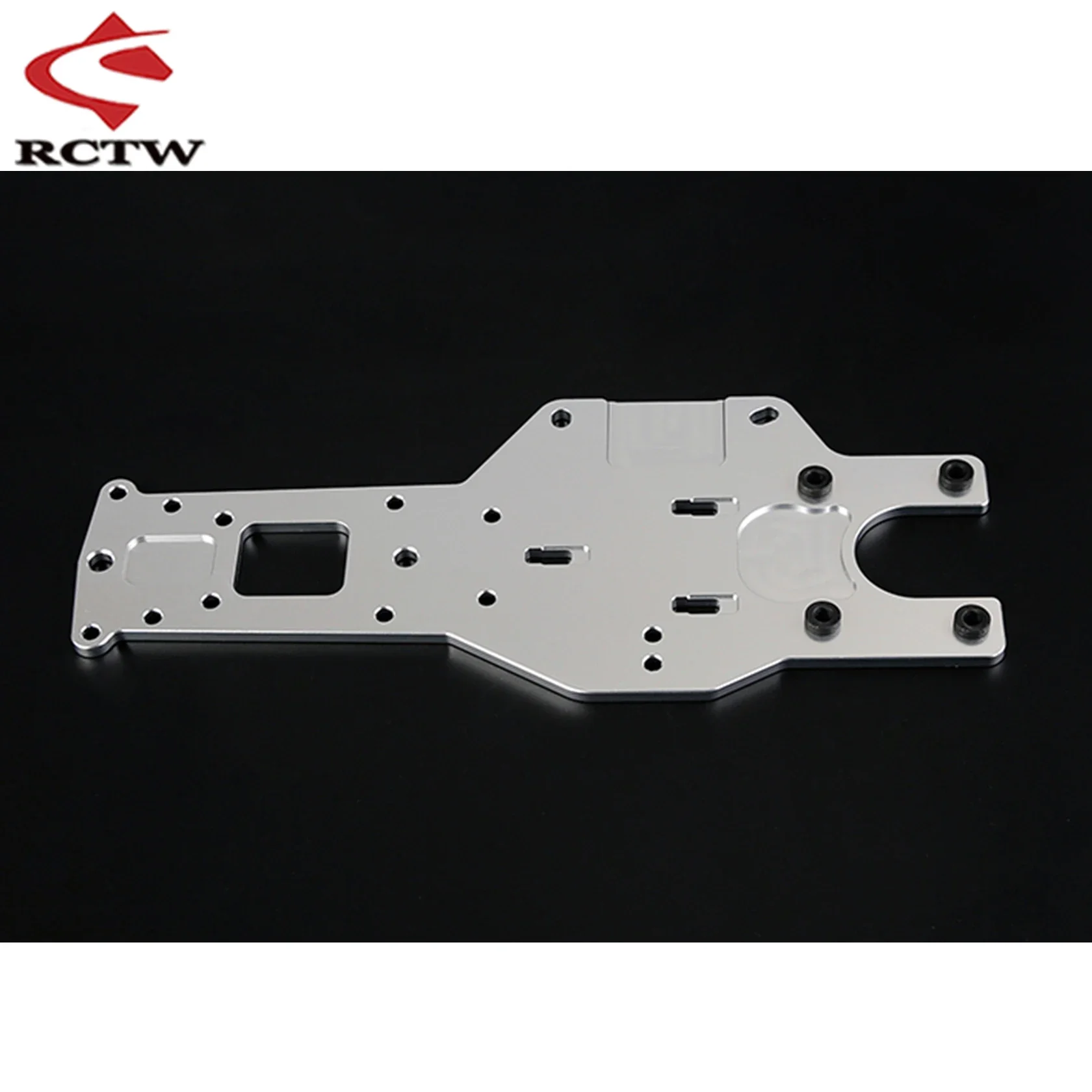 Piastra di protezione posteriore ispessita in metallo CNC per parti di automobili Rc per camion 1/5 Hpi Rovan Km Rofun Baja 5b 5t 5sc