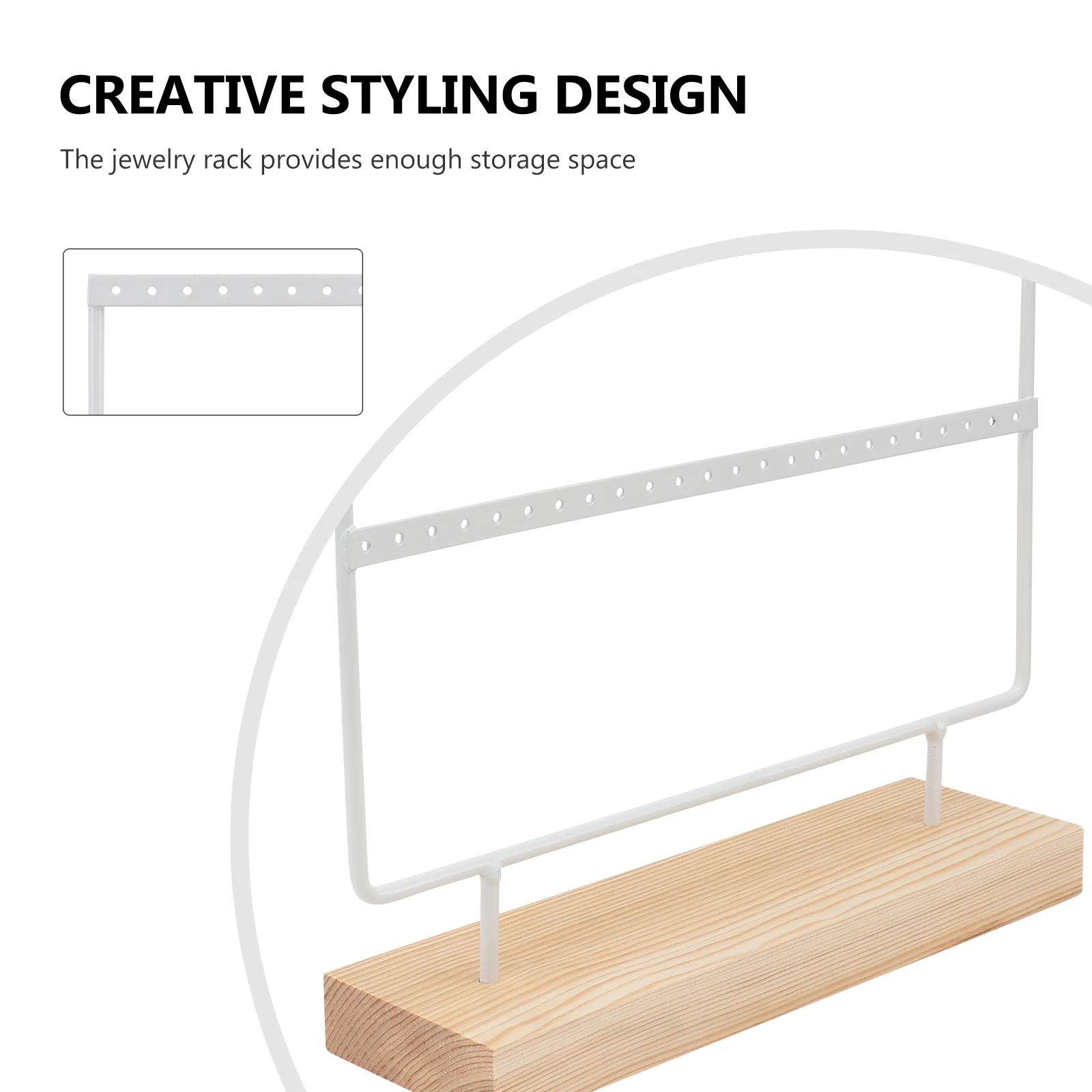 

Держатель для сережек, стойка для ювелирных изделий, башня, ганайзер, бамбуковый материал, ожерелье, браслет, экономия места, стильный, прочный