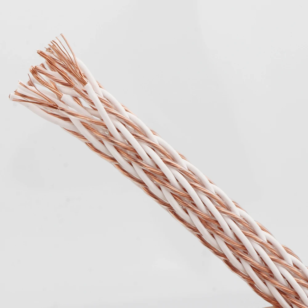 Hifi 12TC 24 rdzenie wysokiej czystości przewód OCC kabel głośnikowy przewód zasilający do wzmacniacza odtwarzacza CD DVD gramofon