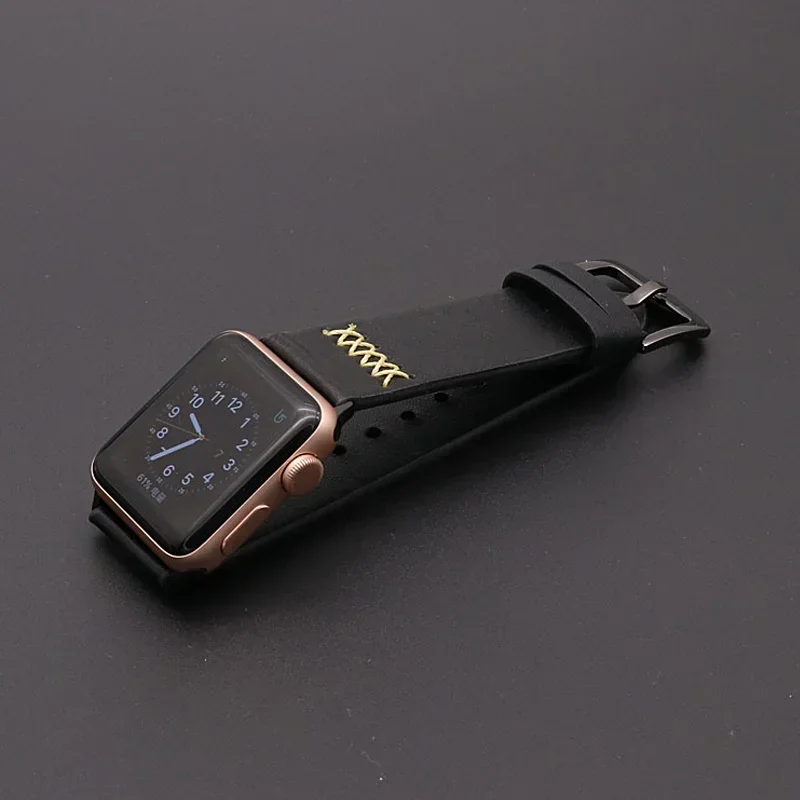 NIEUW ontwerp lederen band voor Apple horlogeband 44mm 45mm 41-40-42-46mm Handgemaakte bands serie 4 5 6 7 8 9 10 ultra/2 49mm