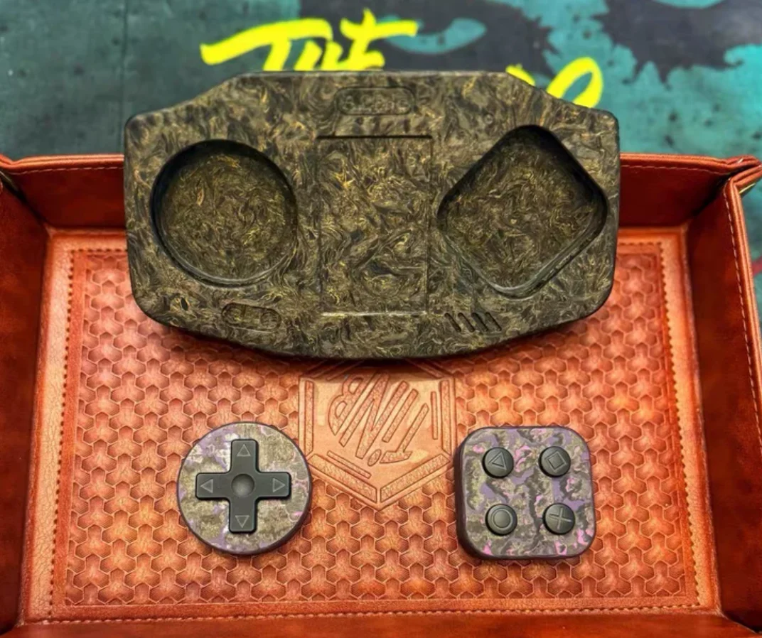 Used EDC ACEDC Carbon Horse Gamer3 Piece Set fidget slider decompression toy