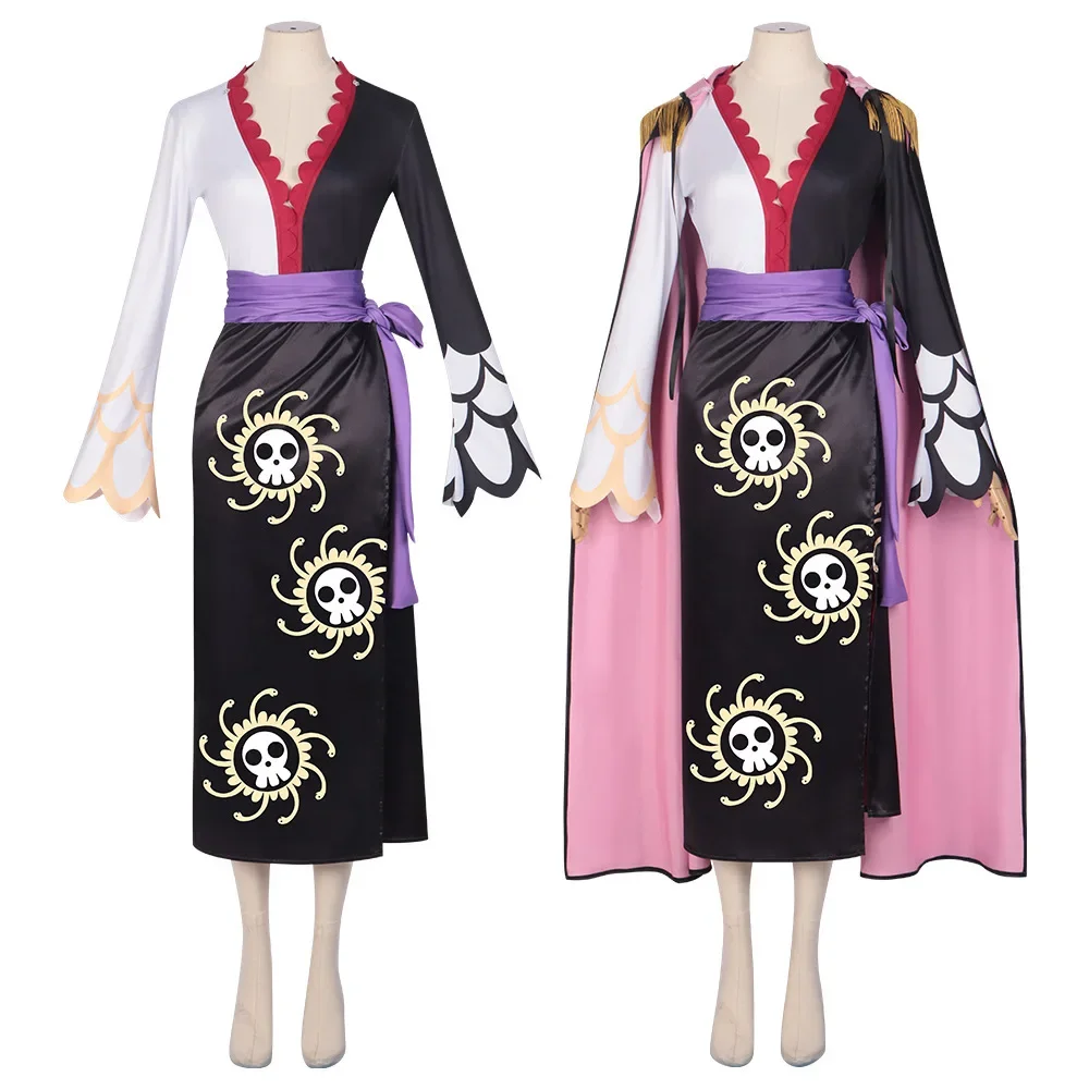 

Anime Hancock Cosplay Costume Full Sets Coat Skirt Tops Uniforms Suits for Women Adult Halloween Carnival Party Clothes Roleplay