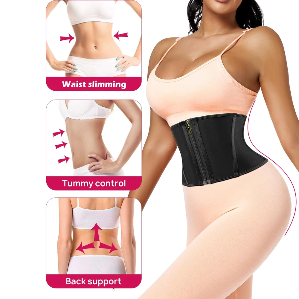 1 قطعة مدرب خصر للنساء البطن التحكم تجريب مشد للخصر مشد ملابس داخلية بعد الولادة محدد شكل الجسم مع خطاف سحاب #3