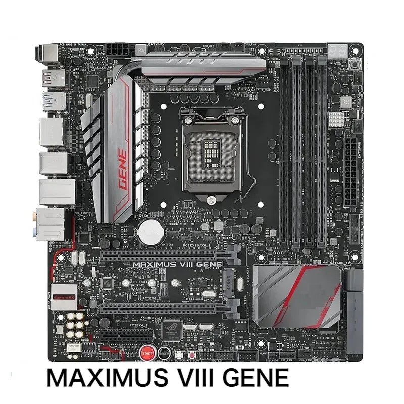 

Материнская плата для ASUS MAXIMUS VIII GENE 64 ГБ LGA 1151 DDR4 Micro ATX Z170, материнская плата, 100% протестирована, ОК, полностью работает, бесплатная доставка