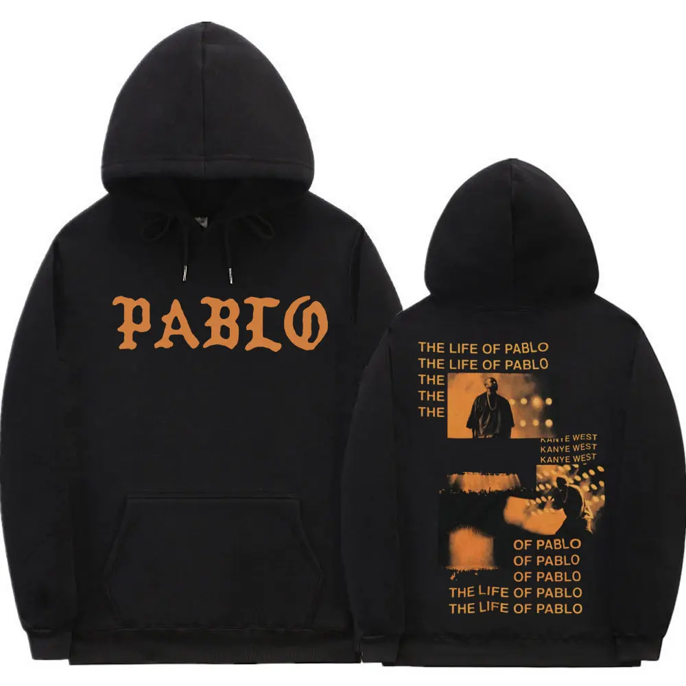 

Kanye West THE LIFE OF PABLO Album Music Print Hoodie Clothes Men's Brand Streetwear Men Women Fashion Oversized Cotton Hoodies