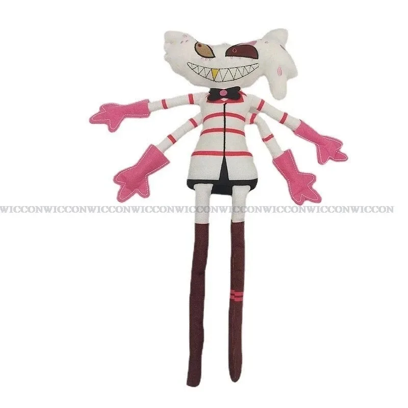 Anime Hazbin Cosplay Hotel Costume Uniform Cosplay Angel Dust Sexy Dress Red White Stripes Woman Kids Halloween Party Cosplay