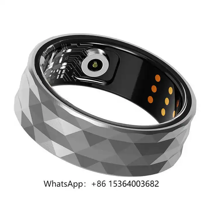 

Health Tracker Sports Smart Ring Waterproof Finger Rings Heart Rate Wearable Devices Gold R12M Smart Rings for Women Men