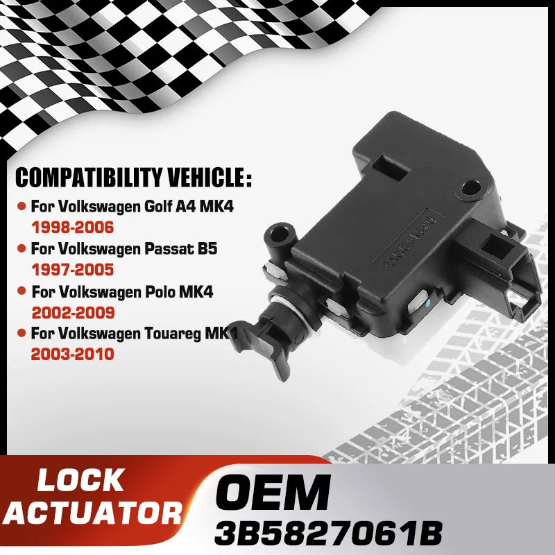 

Rear Hatch Lock Actuator For Volkswagen Golf A4 MK4 Volkswagen Passat B5 Volkswagen Polo MK4 Volkswagen Touareg MK1 3B5827061B