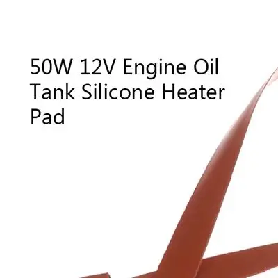 Silicone Rubber Flexible Heating Pad 50W 12V Acid Resistant for Use in Thermal Maintenance and Process Heating Scenarios