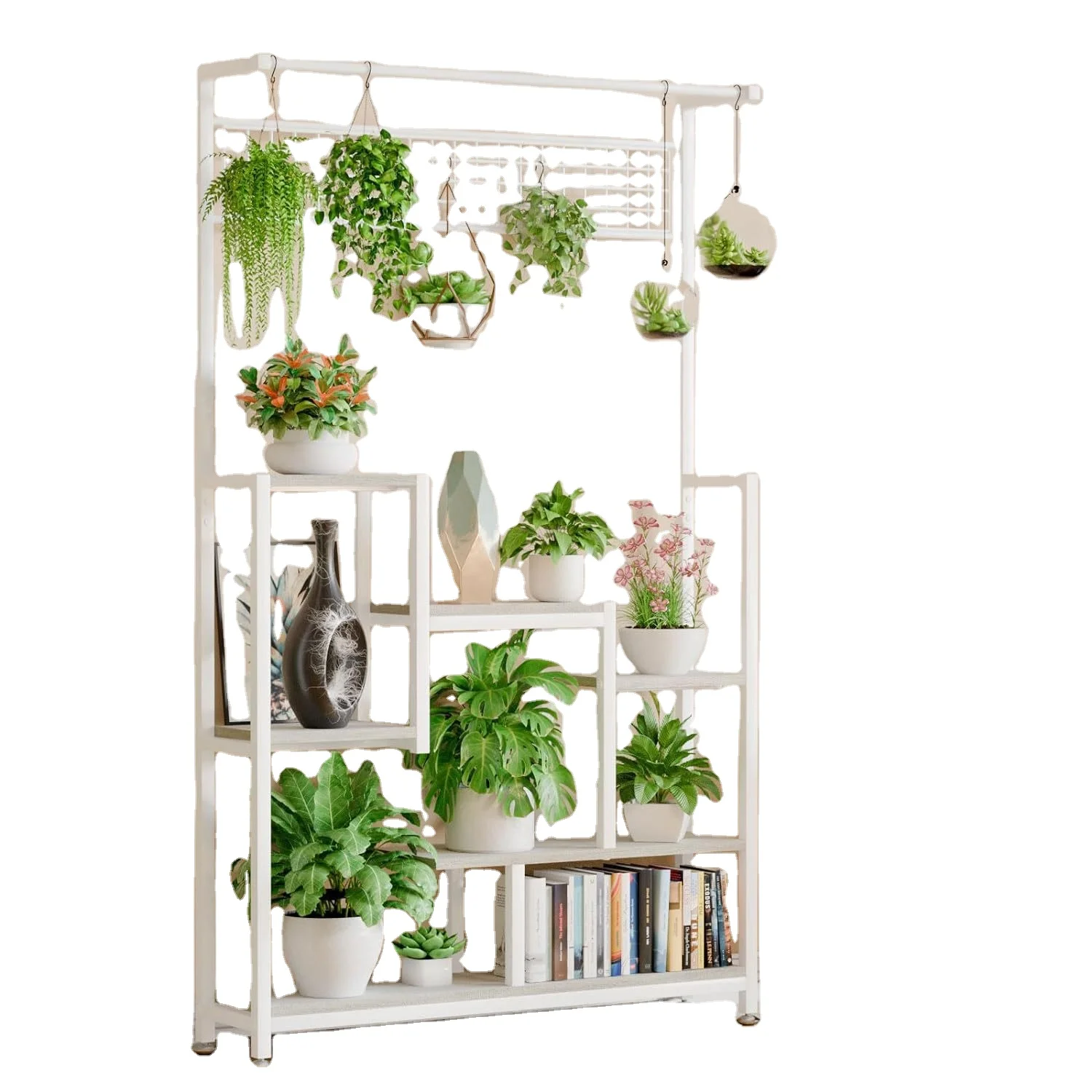 

Indoor Plant Shelf With Growing Light, Tall Plant Shelf, Metal Plant Flower Shelf, Factory Direct Store Shelfpromote sales