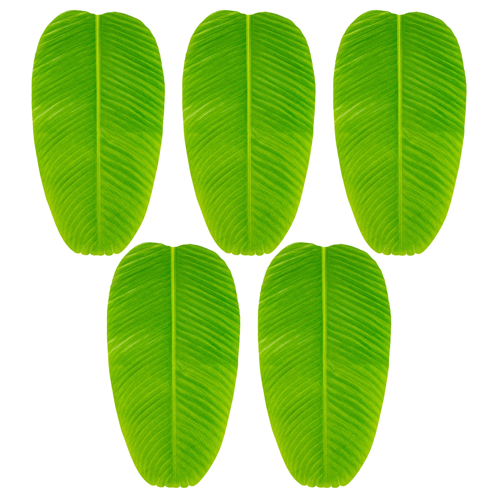 

5 pcs Simulated Plant Placemat Dining Table Decor Mats Heat Resistant Coaster Creative Leaf Practical Home Bar Restaurant