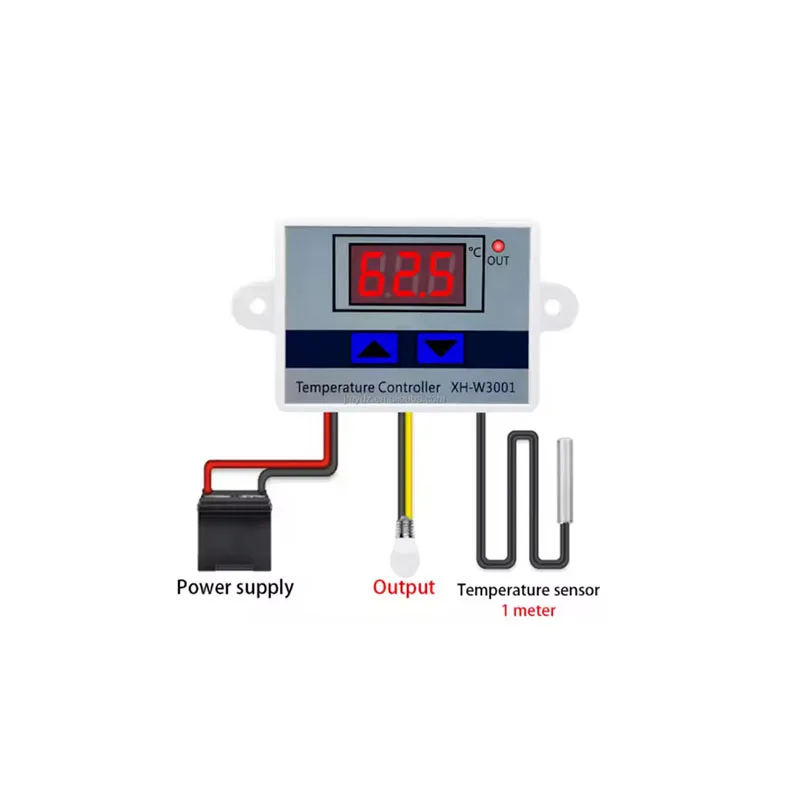 1PCS XH-W3005 Digital Humidity Controller Humidification and Dehumidification Constant Humidity Control Switch DC12V 24V 110-220