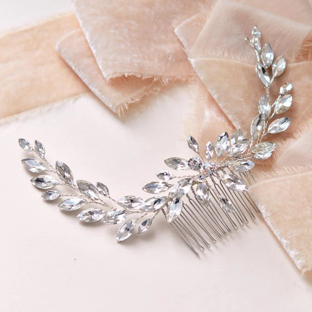 

Comb Women Jewelry Bride Insert Bridal Wedding Headpiece Crystal Headdress Accessories
