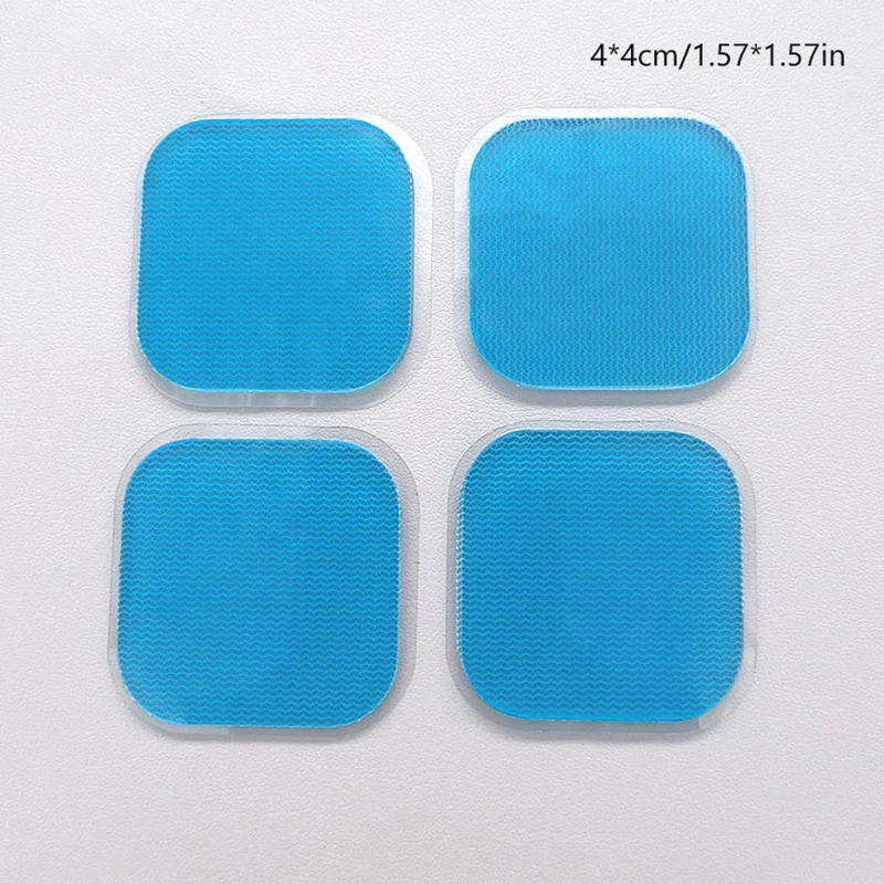 4PCS EMS Gel Pads For EMS Trainer Abdominal Gel Stickers Fitness Hydrogel For Abdomen Muscle Stimulator Slimming Massage Machine