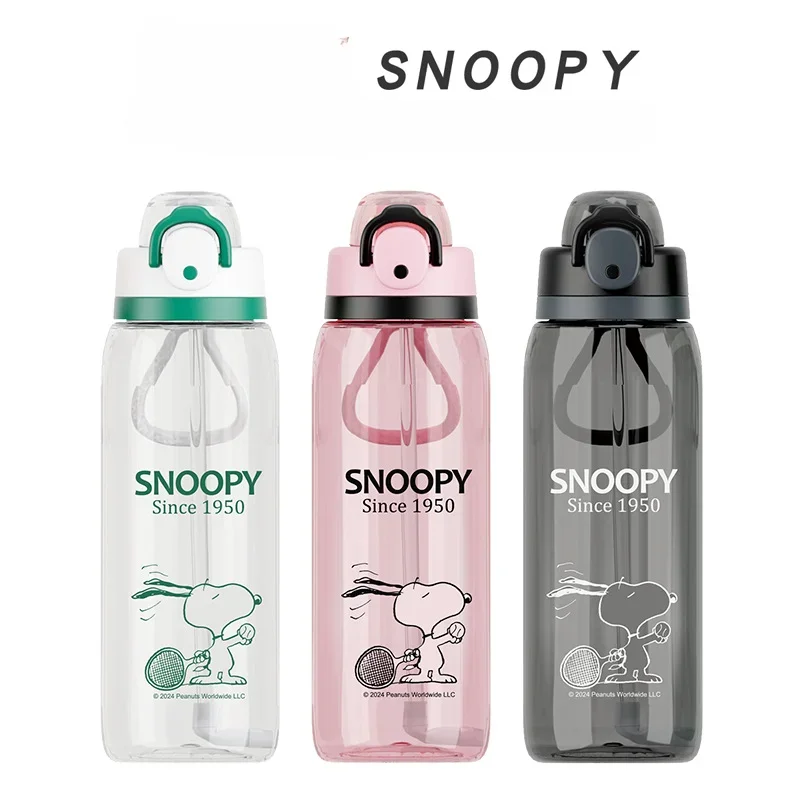 

Snoopy Plastic Kettle Large Capacity Water Cups Boys and Girls Portable Cup Children's Summer Outdoor Sports Water Bottle