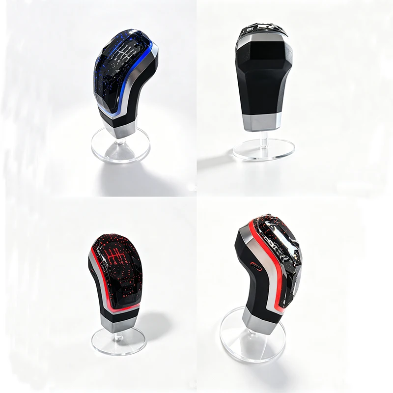 LED Seven Color Crystal Shift Knob For 5-Speed/6 Super 8-10-12MM Diameter Crystal LED Gear Head