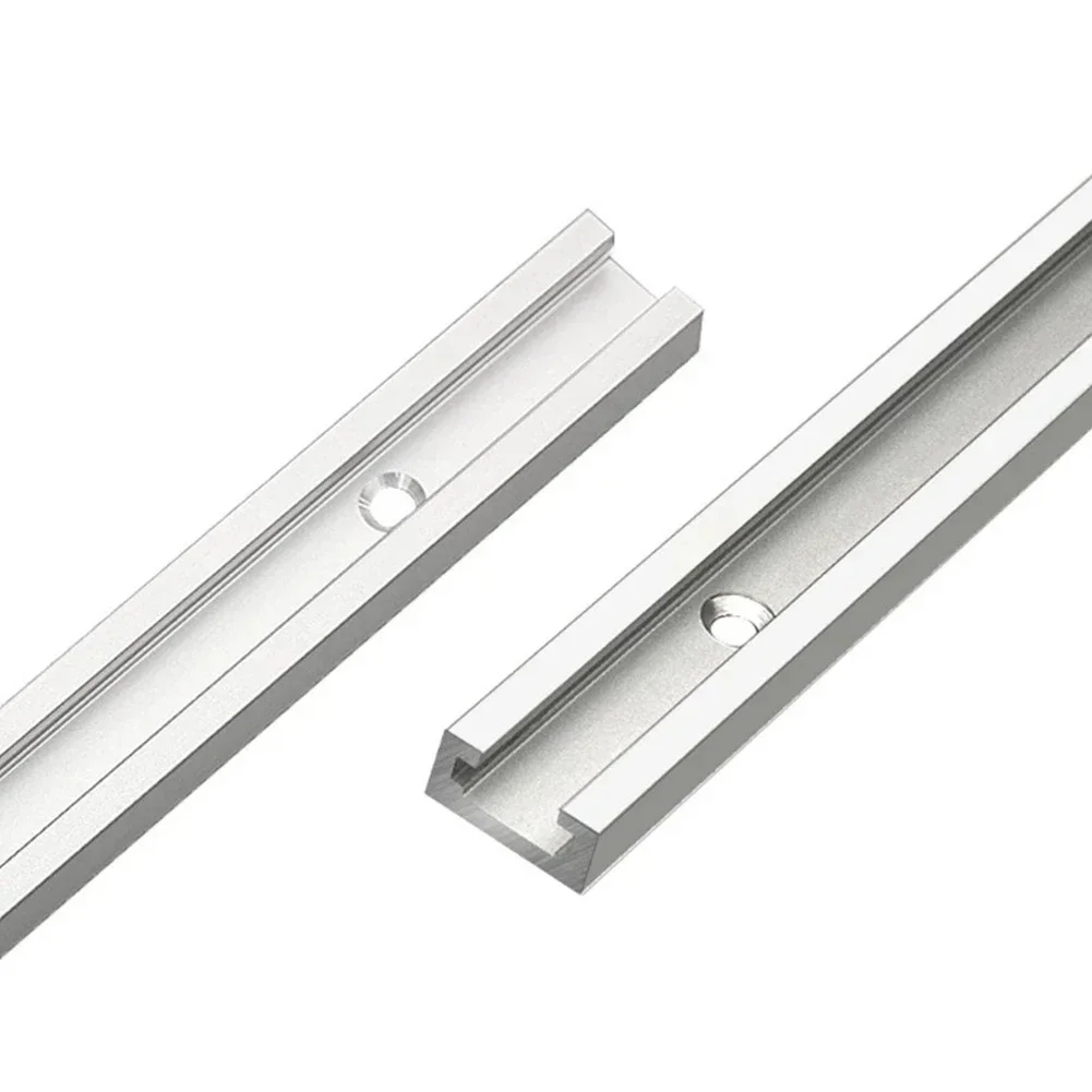 T-slot Slide T-Slot Track 300-600mm Aluminium Alloy Attachments Carpentry Accessories Router T-Track Tool 1 Pc