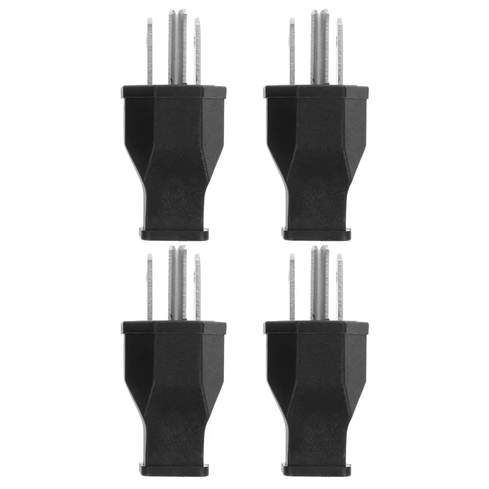 4 قطعة 15A 125 فولت الولايات المتحدة زاوية مستقيمة تمديد الحبل التوصيل استبدال 3 الشق ذكر التوصيل للطاقة الصناعية العاكس المحمولة