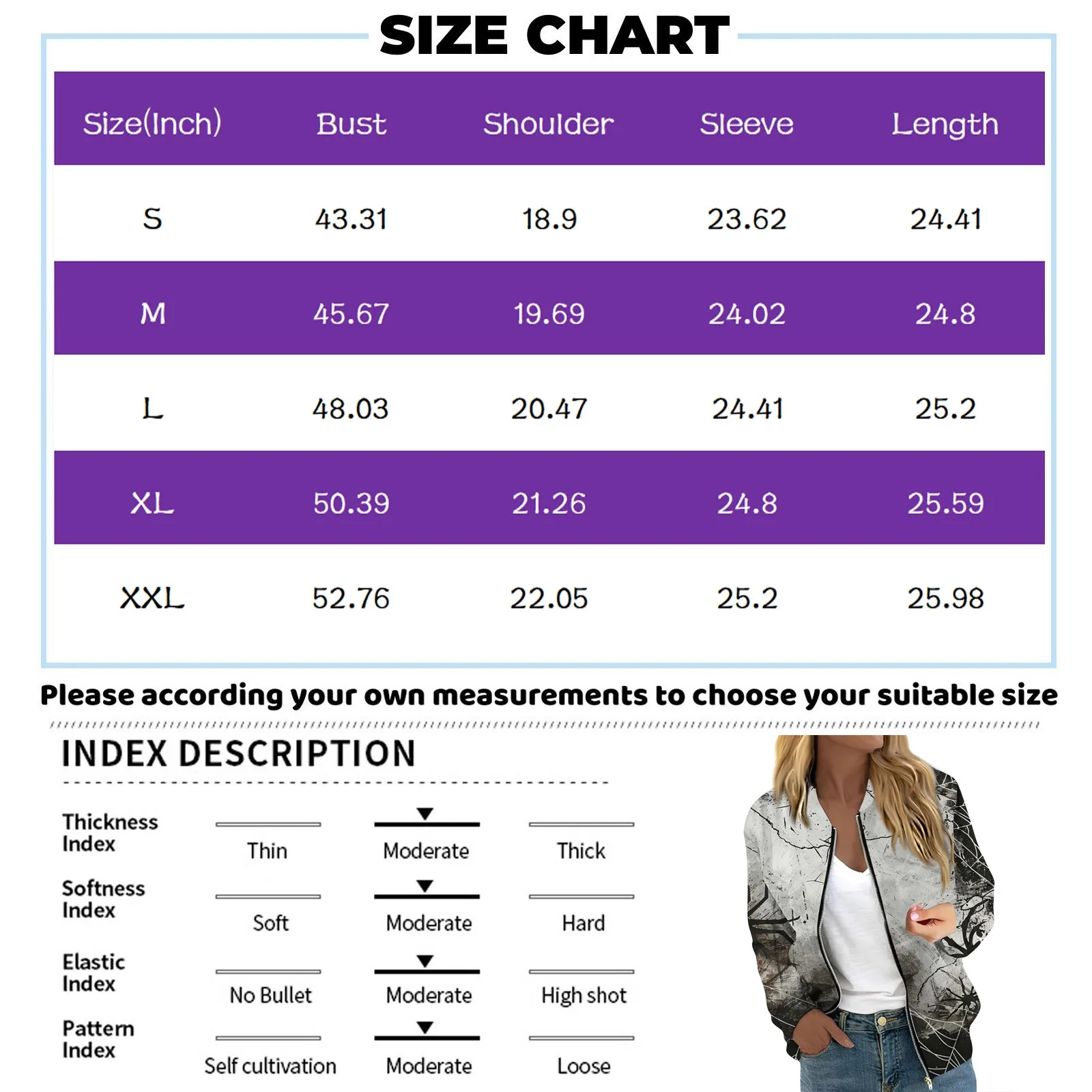 Women\'s Halloween Print Jacket Fashion Casual Long Sleeve O-Neck Zipper Jackets Top Fall all-match coat Women\'s autumn clothes