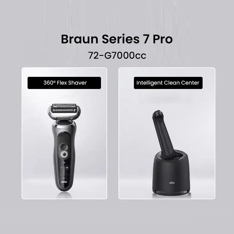 Braun Series 7 Pro Electric Shaver Dry Wet Razor Reciprocating Shaving Razor 3 Shaving Modes Flex Blade Floating Blades