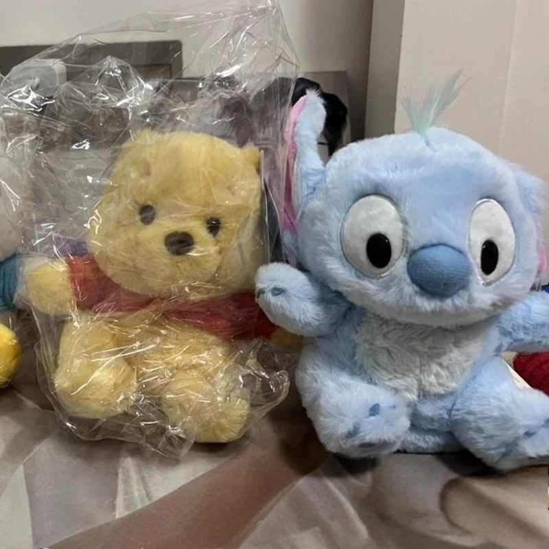 Anime Lilo y Stitch móvil palmas y oscilantes muñeco de peluche dibujos animados Winnie The Pooh juguete almohada niños regalo de cumpleaños