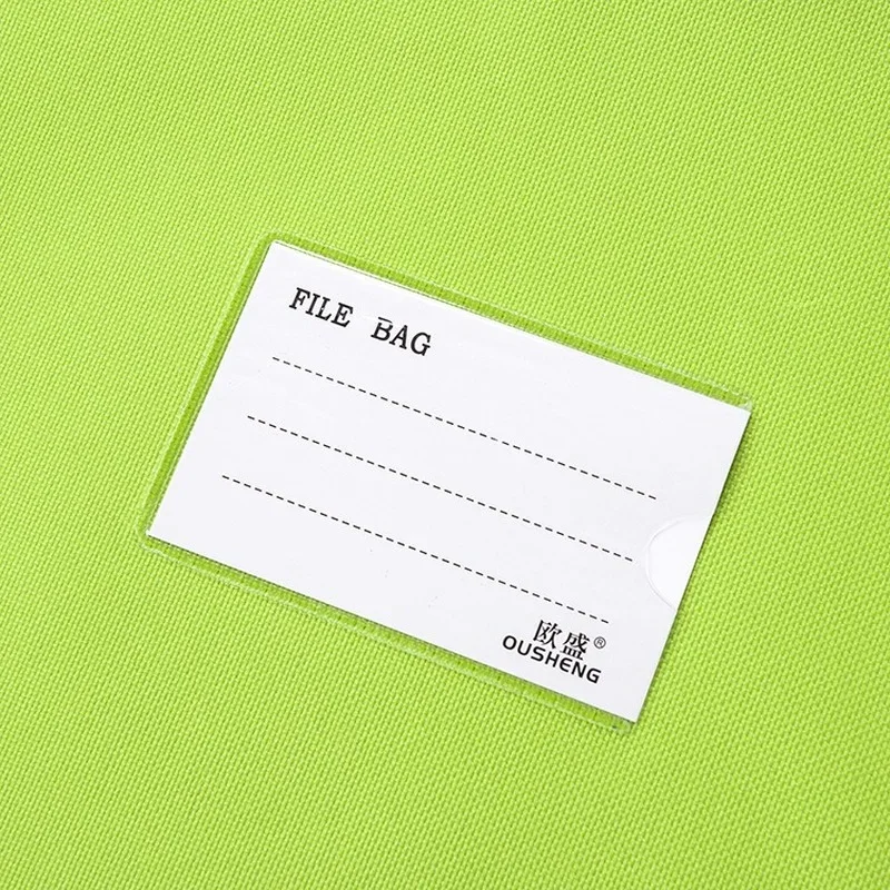 10PCS Oxford A4 File Bag Student Portable Subject Information Bag Zipper Waterproof Color Storage Stationery Bag File Folder