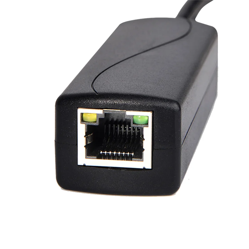 100M PoE Splitter 12V 1A IEEE 802.3Af 1.5KV Isolation Protection for Home Network Office Network